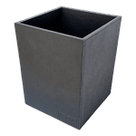 Lixeira de Mesa WorkSpace - PRETA - Couro Legítimo