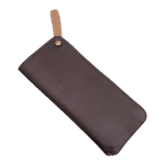 Estojo Porta Óculos Flex - Tabaco - COURO LEGÍTIMO