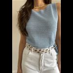 Regata Tricot Fios - Azul