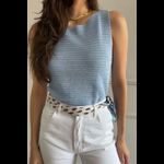 Regata Tricot Fios - Azul