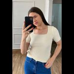 Blusa Decote - Off White