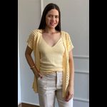 Kimono Rendado - Manteiga