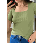 Blusa Decote - Verde