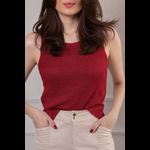 Regata Tricot Fios - Vermelho