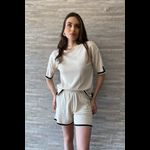 Conjunto Tricot Modal - Bege
