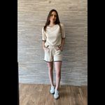 Conjunto Tricot Modal - Bege