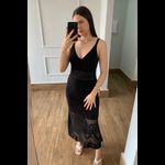 Vestido Tricot Ponto - Preto