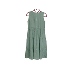 Vestido listrado verde