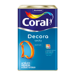 Tinta Decora Acrílica Premium Seda Acetinado 16l Coral 