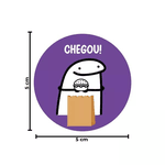 ADESIVO CHEGOU - 500 UNIDADES