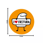 ADESIVO LOVE FRITURA - 500 UNIDADES