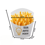 EMBALAGEM PARA BATATA FRITA TRADICIONAL PERSONALIZADA - 50 UNIDADES