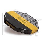 CAIXA PIZZA 30 CM BLACK YELLOW - 10 UNIDADES