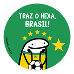 ADESIVO TRAZ O HEXA 2022 - 500 UNIDADES 