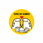 ADESIVO FOME EM DOBRO - 500 UNIDADES