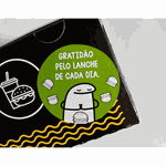 ADESIVO GRATIDÃO LANCHE - 500 UNIDADES