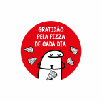 ADESIVO GRATIDÃO PIZZA - 500 Unidades