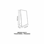 SACO KRAFT DELIVERY LISO TAMANHO P - 50 UNIDADES