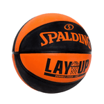 Bola Spalding Basquete Lay-Up Preta/Laranja