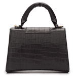 Bolsa Feminina Em Couro Legítimo Com Alça Transversal - Preta