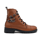 Bota Coturno Feminino Caramelo