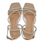 Sandália Strass Cinza