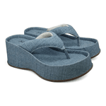 Chinelo Plataforma Azul