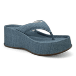 Chinelo Plataforma Azul