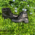 Kit 1 Bota Over em Neoprene, Coturno Preto 