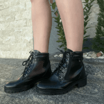 Kit 1 Bota Over em Neoprene, Coturno Preto 
