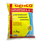 CLORO GRANULADO C/ 1KG MULTIPLA AÇAO 3X1