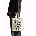 Bolsa Ecobag Deus é Bom o Tempo Todo