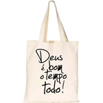 Bolsa Ecobag Deus é Bom o Tempo Todo
