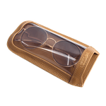 Porta Óculos Flat Couro Nude
