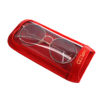 Porta Óculos Flat Couro Scarlet