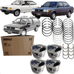 Jogo Pistão e Anel 050 Gol Parati Voyage 1.8 8v AP Gasolina 1986 a 1996 Metal Leve SPA1495