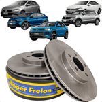 Par Disco Freio Dianteiro Ventilado Polo Virtus T-Cross Nivus Tera 1.0 1.4 TSi Hipper Freios HF81C