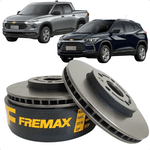 Par Disco Freio Dianteiro Ventilado Montana Tracker 1.0 1.2 Turbo Flex Fremax BD1573
