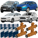 Jogo Bico Injetor Combustível Ecosport New Fiesta Focus Ka 1.5 1.6 16v Sigma Flex Bosch 0280157162