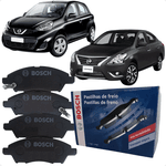 Pastilhas Freio Dianteiro March Versa 2011 A 2019 Bosch