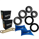 Kit Rolamento Roda Dianteira 4 Furos Brasília Fusca Variant 1974 a 1996 Tantto