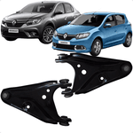 Par Bandeja Dianteira Com Pivô Logan Sandero 1.0 1.6 Após 2014 Nakata NBJ6011DP NBJ6011EP