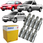 Jogo De Tuchos Fiesta Ecosport Ka Courier Focus Escort 1.0 1.6 8v Zetec Rocam Metal Leve TV9301