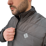 JAQUETA PUFFER UNISSEX ADULTO COM ZÍPER E BOLSOS 111112 Preto