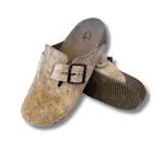 Clogs Ox em Couro Pelo Cor Vaca