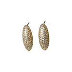 Brinco Corte Oval Dourado