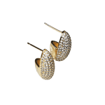 Brinco Corte Oval Dourado