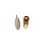 Brinco Corte Oval Dourado