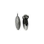Brinco Corte Oval prateado