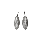 Brinco Corte Oval prateado